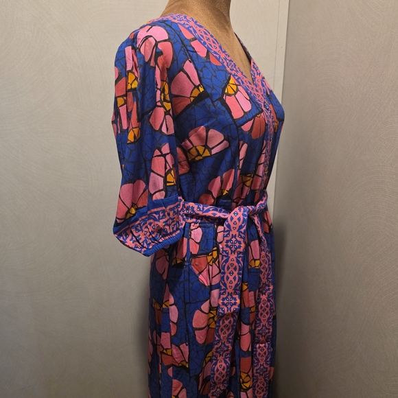 chinese dress ladies CELINA MOON Long Sleeve Floral Maxi Dress With Belt  thefrumshopper